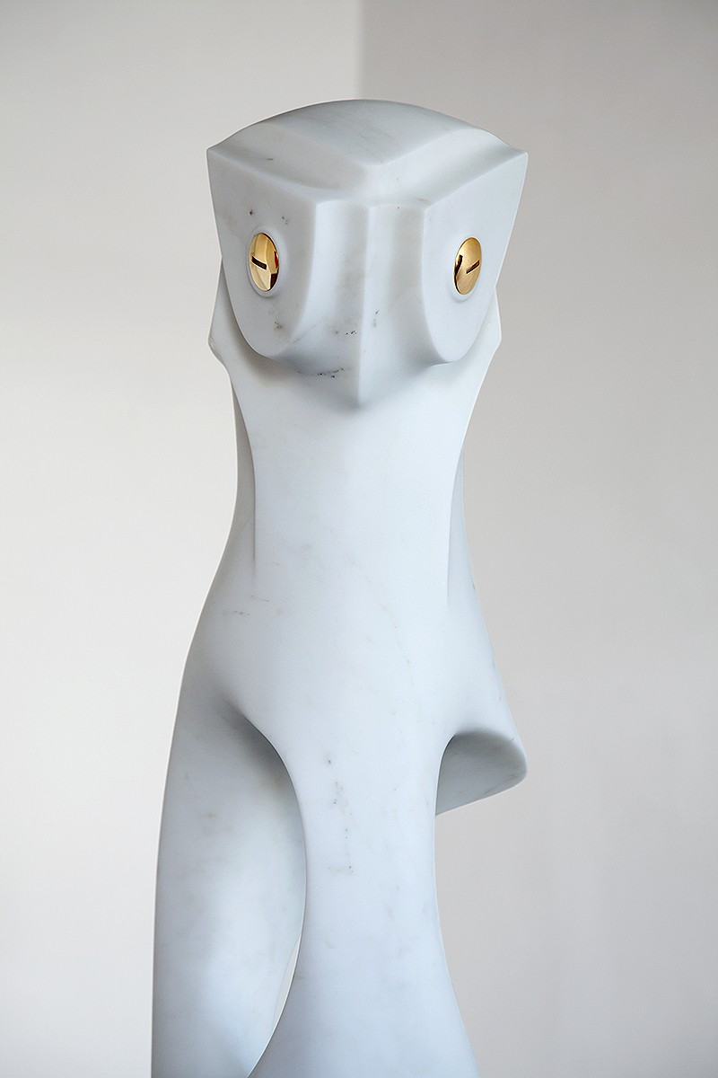 'Bone Totem Owl' sculpture